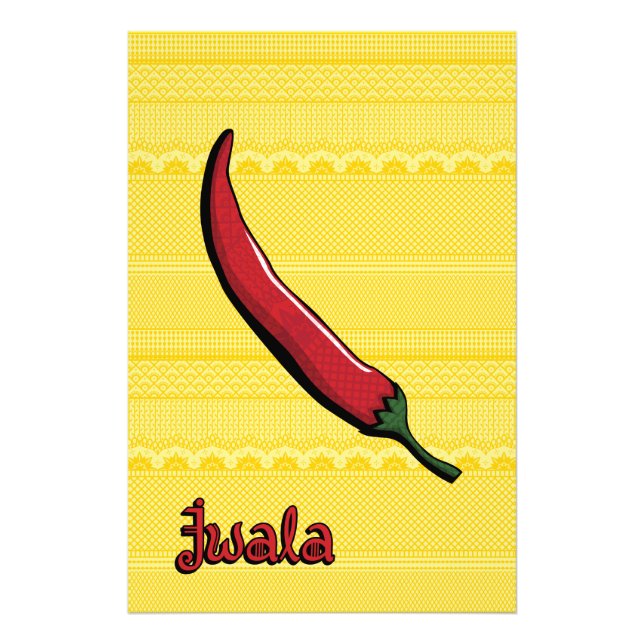 Foto Estampa de Arte de Pimiento Jwala (Frente)