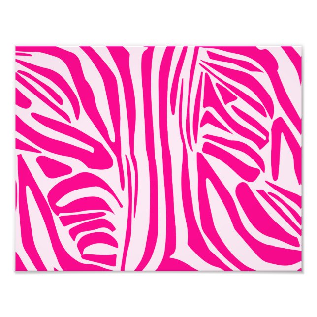 Foto Estampado de cebra rosa (Frente)