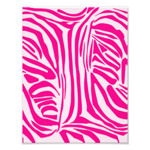 Foto Estampado de cebra rosa