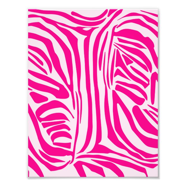 Foto Estampado de cebra rosa (Frente)