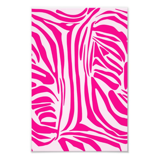Foto Estampado de cebra rosa (Frente)