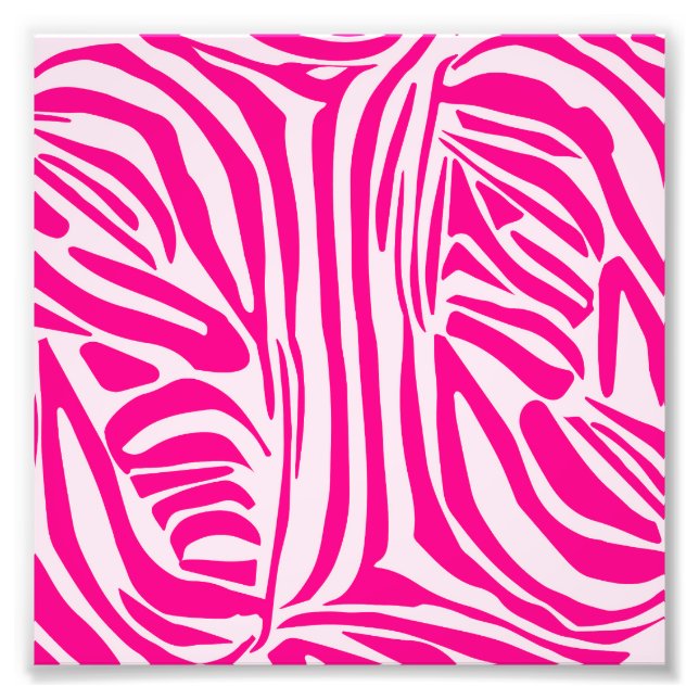 Foto Estampado de cebra rosa (Frente)