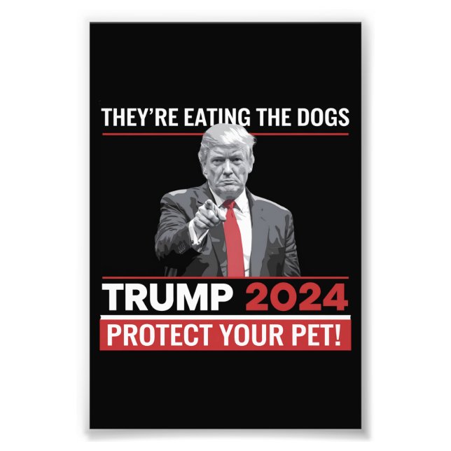 Foto Están Comiendo A Los Perros Debate Trump 2024 (Frente)