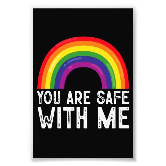 Foto Estás A Salvo Conmigo, Día Del Orgullo LGBTQ (Frente)
