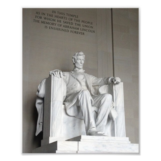 Foto Estatua de Abraham Lincoln Memorial Washington (Frente)