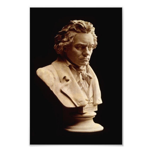 Foto estatua de busto de Beethoven (Frente)