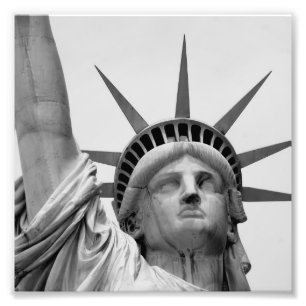 Foto Estatua de la Libertad en blanco y negro