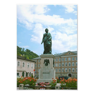 Foto Estatua de Mozart en Salzburgo