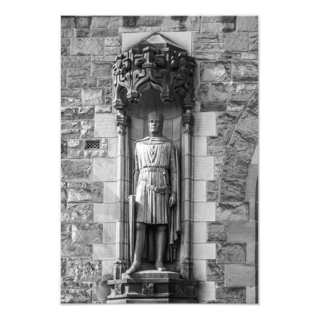 Foto Estatua de Robert el Bruce en el Castillo de Edimb (Frente)