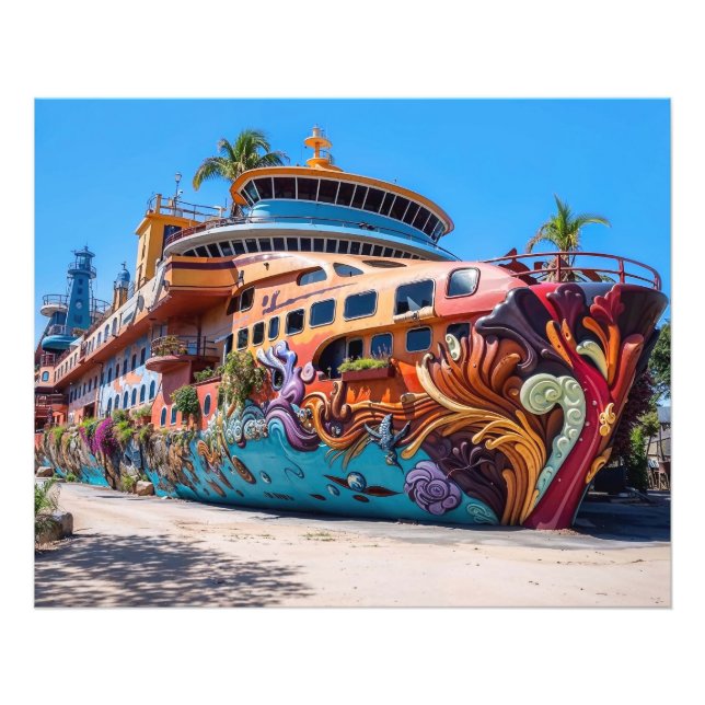 Foto Estatua de yate (Frente)