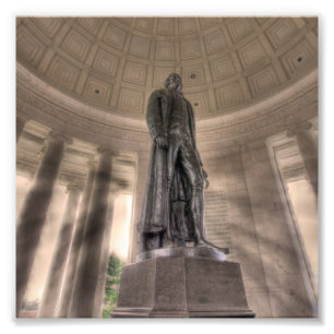 Foto Estatua del Bronce en el Memorial Thomas Jefferson