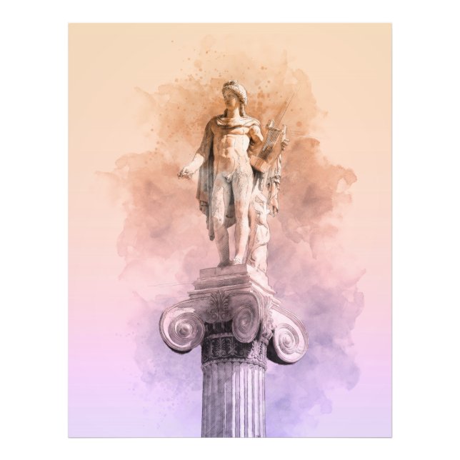 Foto Estatua griega clásica de Apolo (Frente)