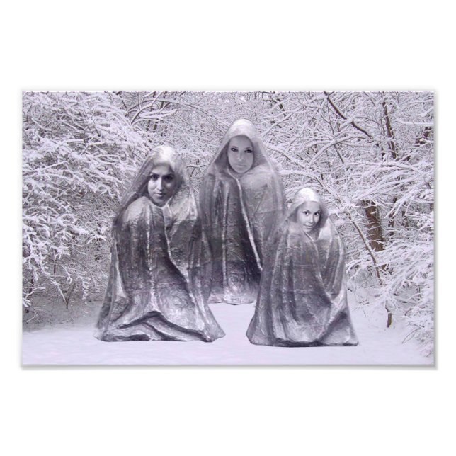 Foto Estatuas en invierno (Frente)