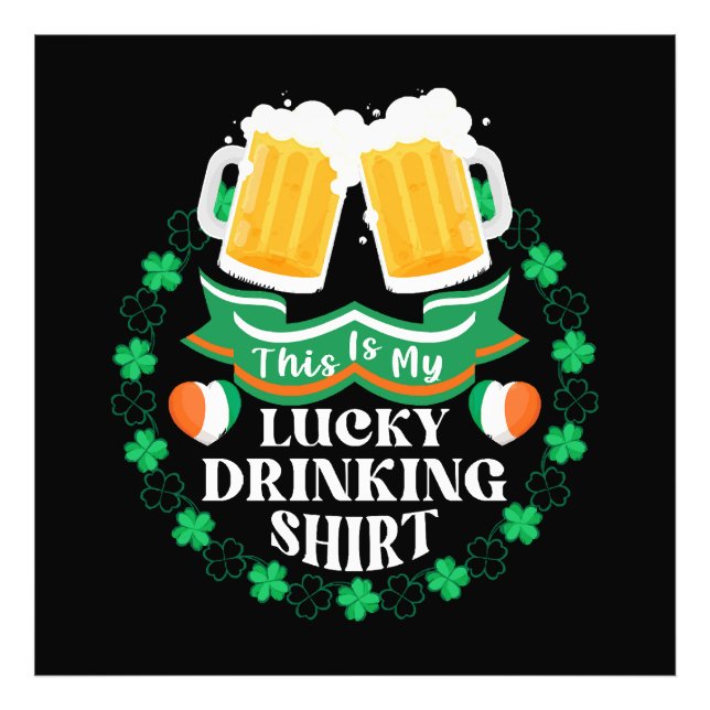 Foto Este Es Mi Día De San Patricio De La Suerte Beber  (Frente)