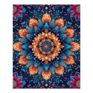 Foto Estilo de arte digital de flor de mandala-23907