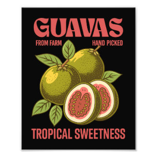 Foto Estilo de arte gráfico comercial de frutas de Guav
