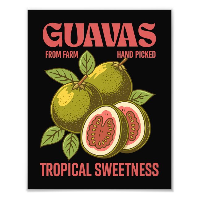 Foto Estilo de arte gráfico comercial de frutas de Guav (Frente)