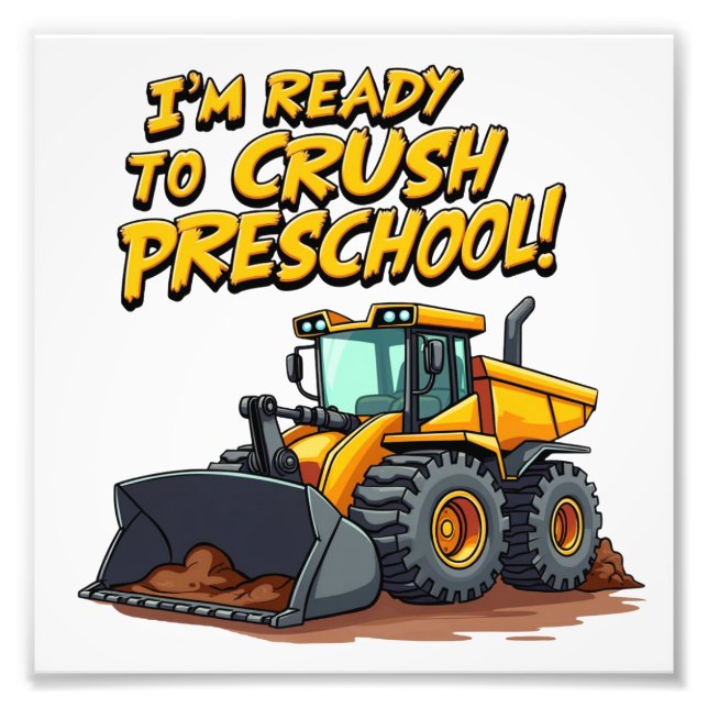 Foto Estoy listo para aplastar la camiseta preescolar (Frente)