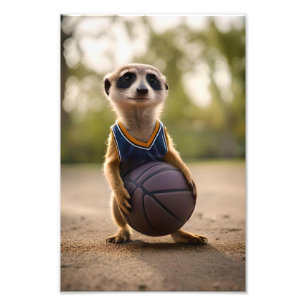 Foto Estrella del Pequeño Hoop: El bebé Meerkat sostien