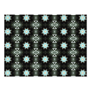 Foto estrella en explosión de pluma azul sobre negro