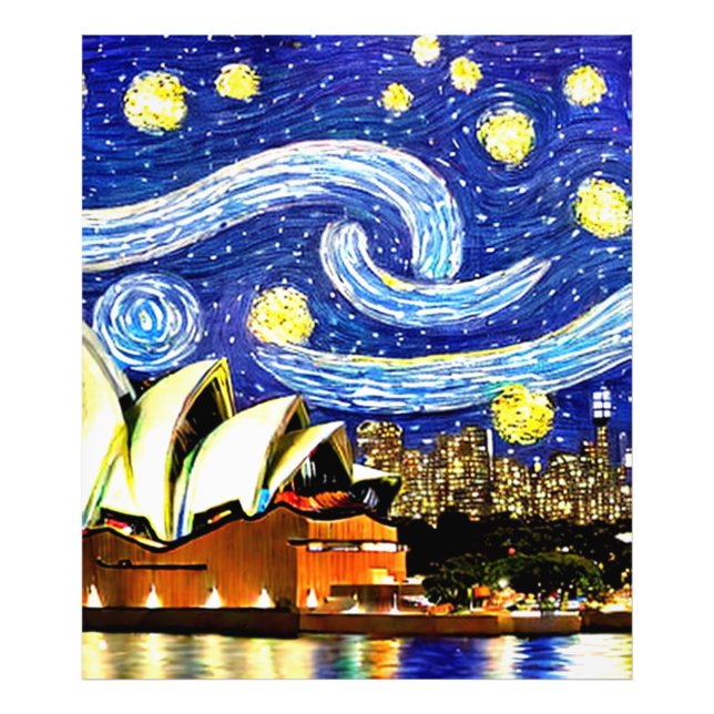 Foto Estrella nocturna Sydney ópera de Australia (Frente)