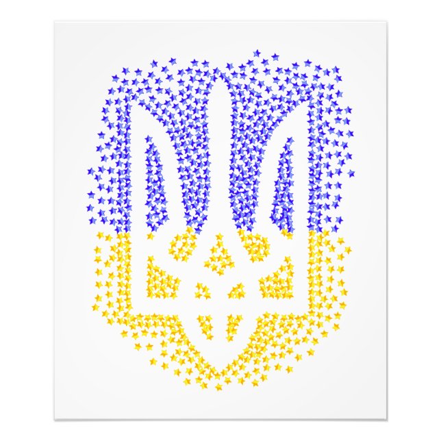 Foto Estrellas de tridente de heraldry de Ucrania (Frente)