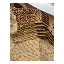 Estructura de ladrillos en el Coliseo de Roma, Ita