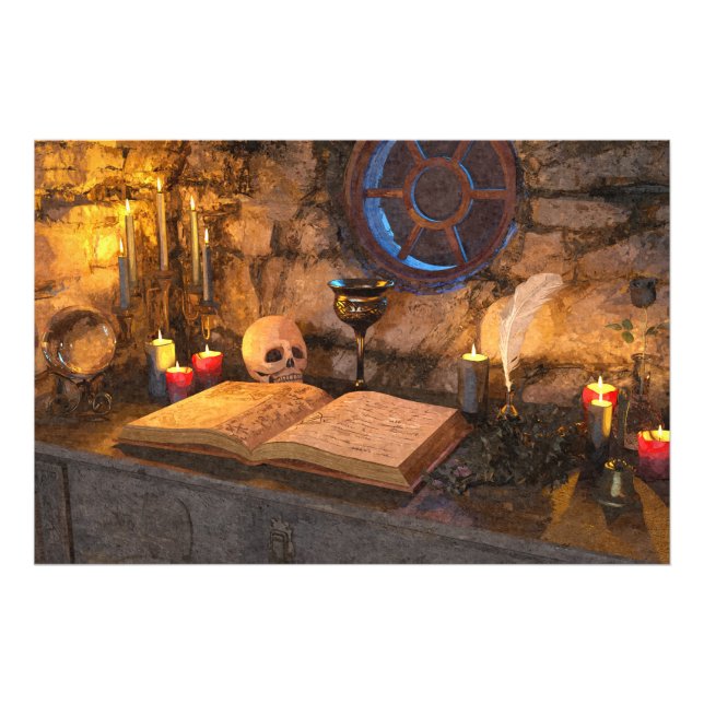 Foto Estudio de Brujo de Fantasía Medieval (Frente)