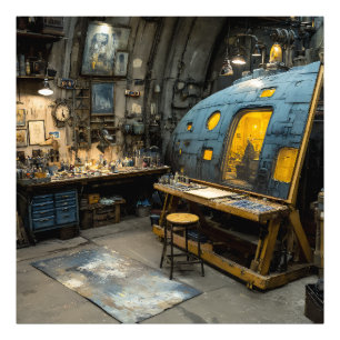 Foto Estudio de submarinos del artista Steampunk Caos