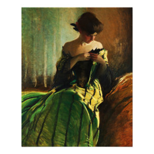 Foto Estudio en negro y verde de John White Alexander
