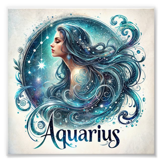 Foto Ethereal Aquarius Zodiac (Frente)