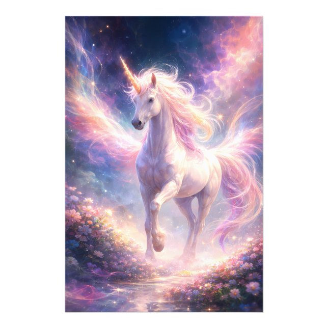 Foto Ethereal Winged Unicorn of Light | ManJiangHong Fa (Frente)