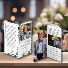 Foto Eucalyptus Tarjeta de Oración Memorial Pequeñ