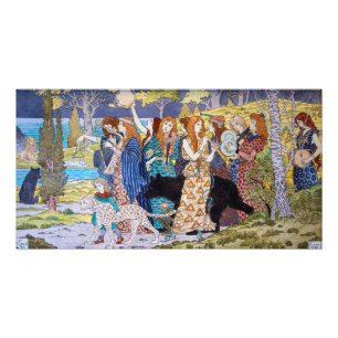 Foto Eugene Grasset - Panel Decorativo Armonía