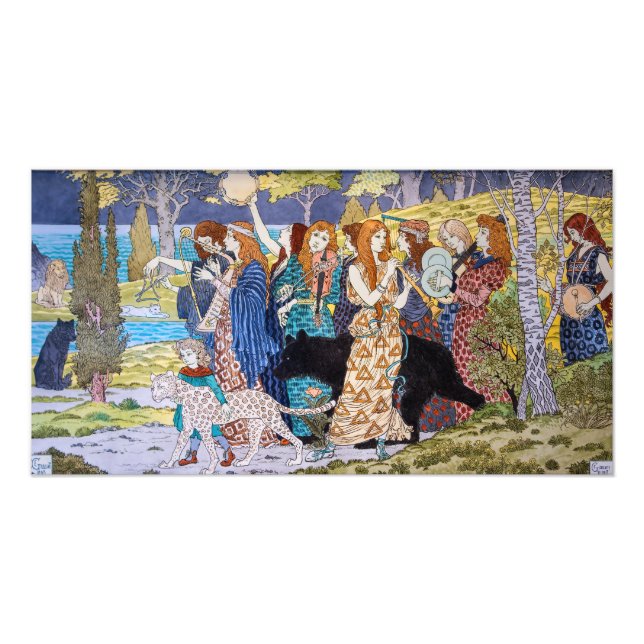 Foto Eugene Grasset - Panel Decorativo Armonía (Frente)