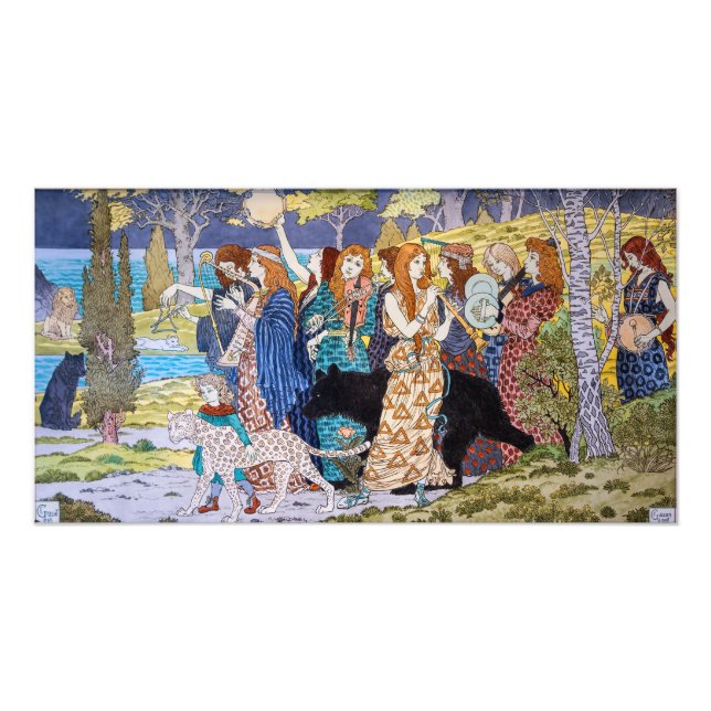 Foto Eugene Grasset - Panel decorativo de armonía (Frente)