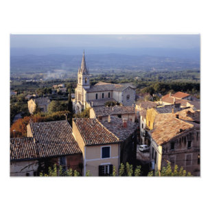 Foto Europa, Francia, Bonnieux. Cae la luz del sol