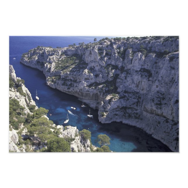 Foto Europa, Francia, Provenza, Calanques. Piedra caliz (Frente)