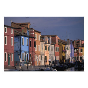 Foto Europa, Italia, Venecia. Casas multicolores