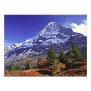 Foto Europa, Suiza, Eiger. Colores otoñales abundan