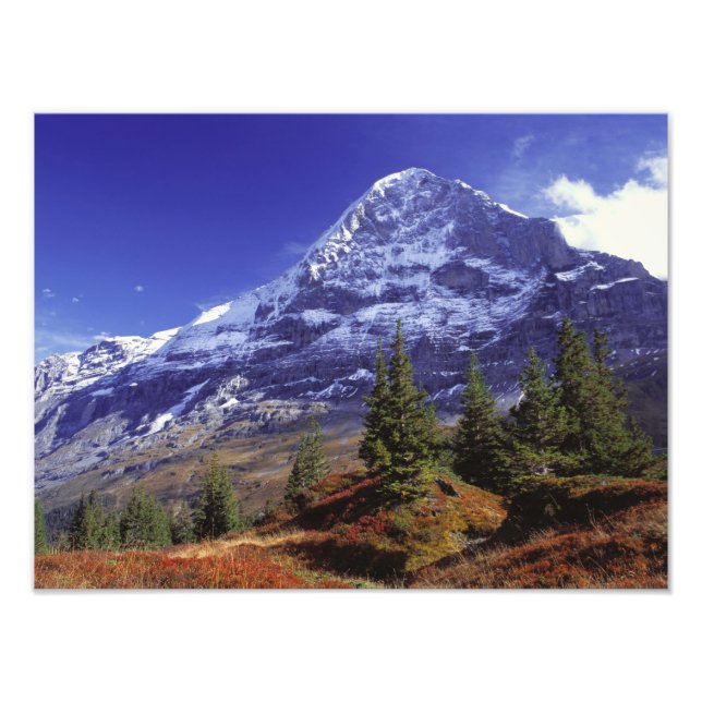 Foto Europa, Suiza, Eiger. Colores otoñales abundan (Frente)