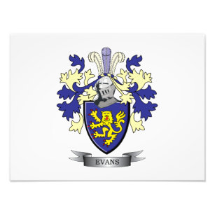 Foto Evans Family Crest Coat of Arms
