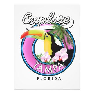 Foto Explorar el logotipo retro de Tampa Florida