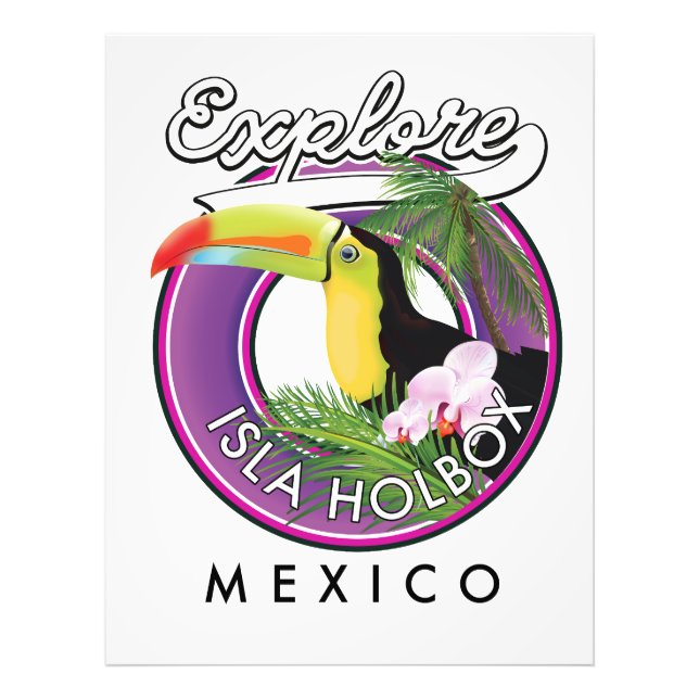 Foto explorar Isla Holbox playa de méxico parche de via (Frente)