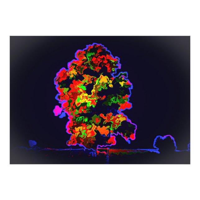 Foto Explosión de árbol neón (Frente)