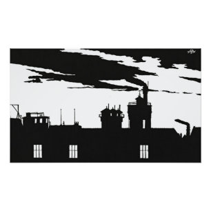 Foto Expresión de horizonte industrial de Amsterdam en 