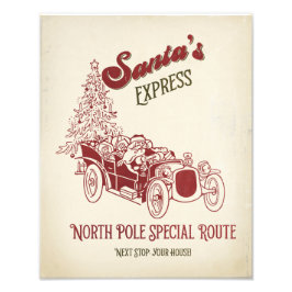 Foto Expreso Vintage de Santa Navidad