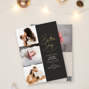 Foto extra de alegría Gray Holiday Anuncio de naci