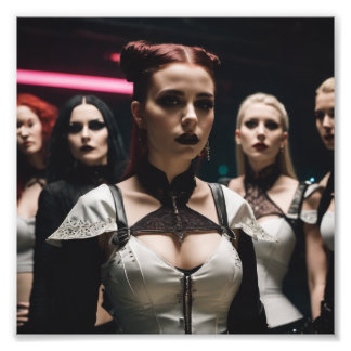 Foto Extraños Chicas de Gótico burdos mirando fijamente