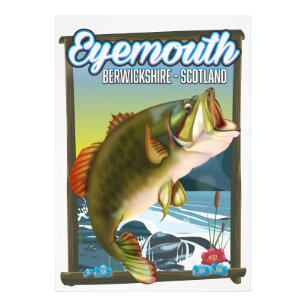 Foto Eyemouth Berwickshire poster de pesca de Escocia.